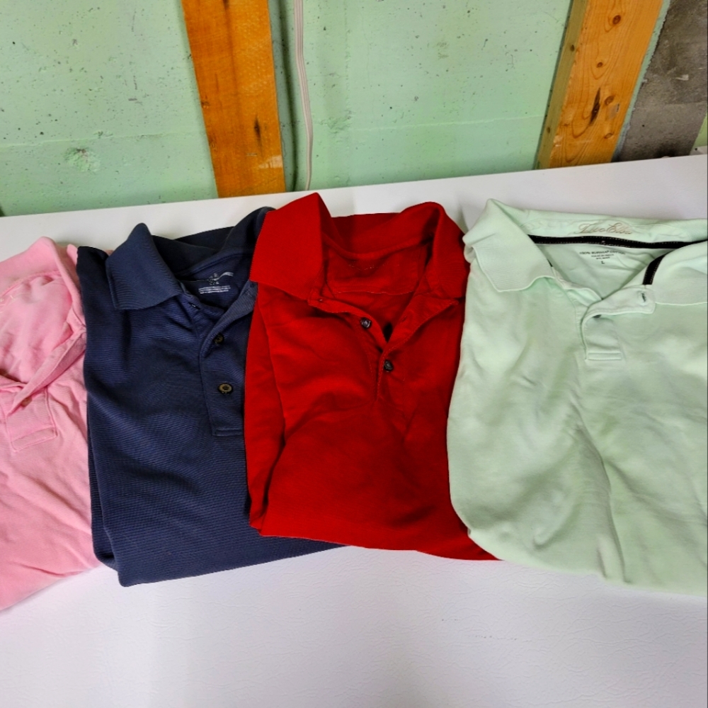 Lot of men's size large polo shirts